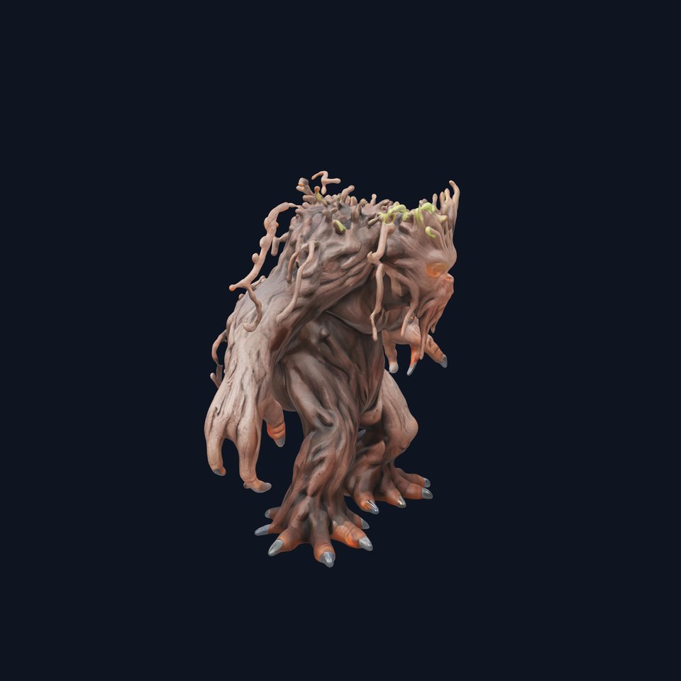 Mythical Woodland Guardian Sculpture model pack